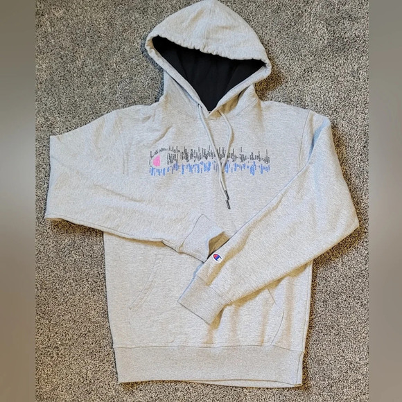 Champion Other - champion shop hooded pullover sweatshirt, unisex, size youth XLG/ adult sm, gray